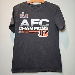 Nike Tee Cincinnati Bengals AFC Champions T Shirt Small